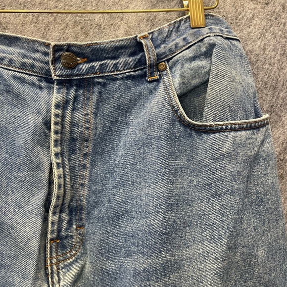 Vintage Chaps Denim‎ Jeans Men’s 36x32 Blue Straight Leg USA Style Classic 90s - Picture 3 of 10